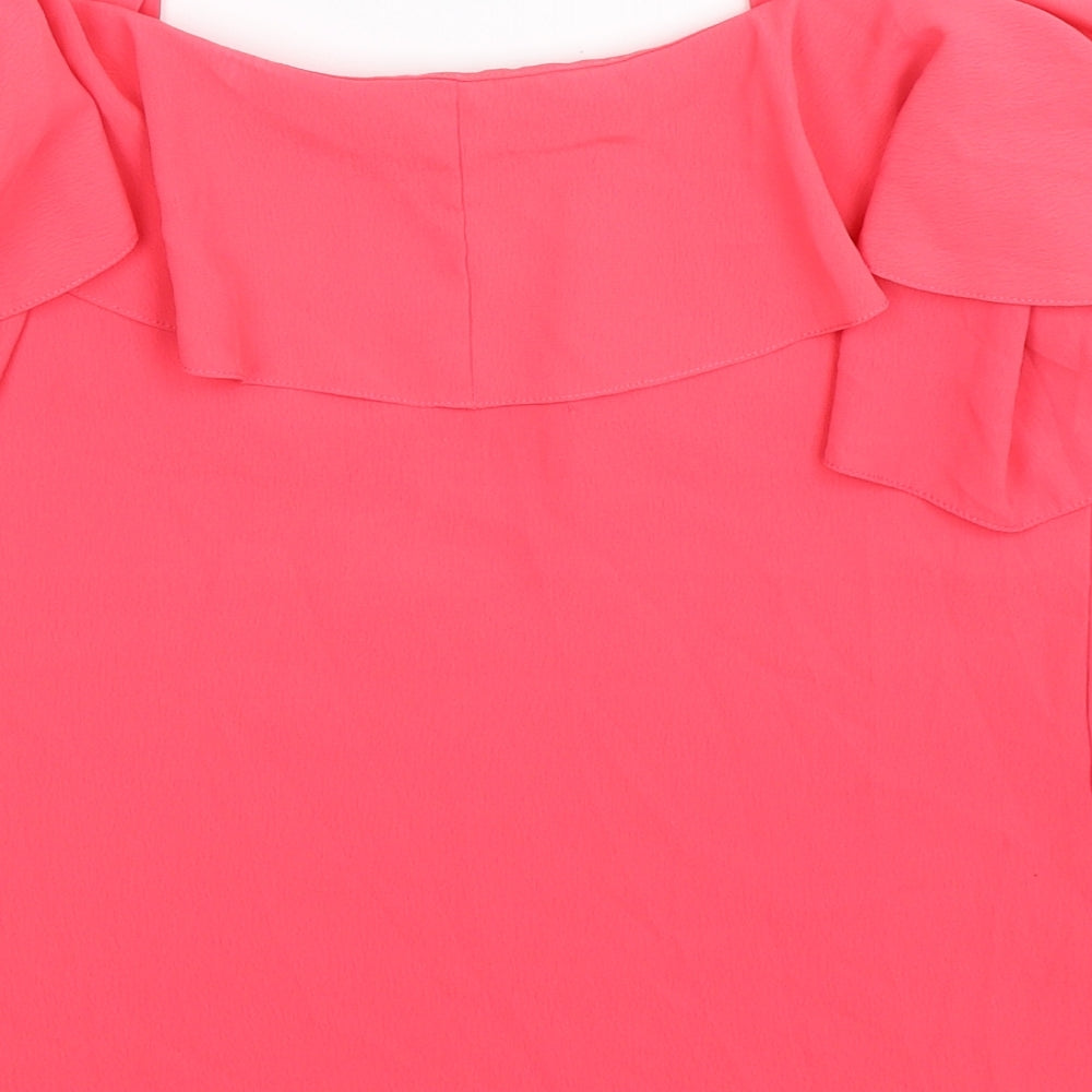 Womens UK Size 8 George Pink Basic Tank