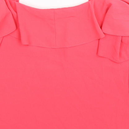 Womens UK Size 8 George Pink Basic Tank