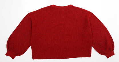 New Look Womens Black  Knit Pullover Jumper Size S  - Oversized