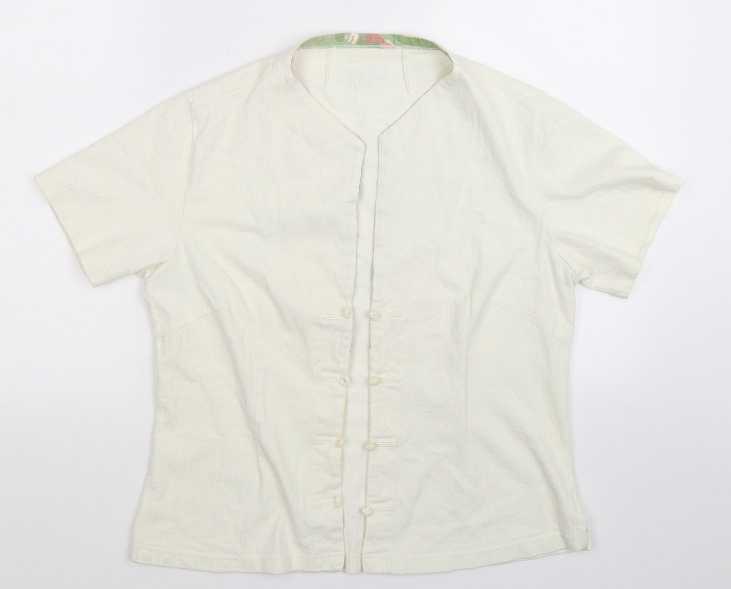 Womens UK Size L Preworn White Jacket