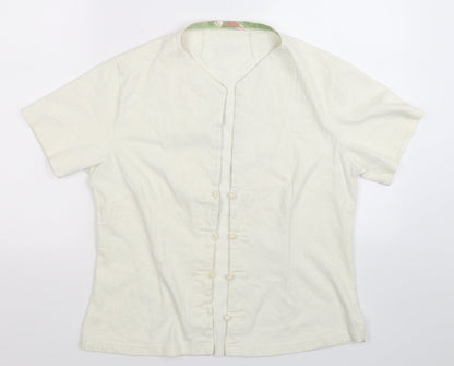 Womens UK Size L Preworn White Jacket