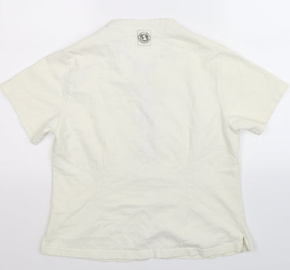 Womens UK Size L Preworn White Jacket
