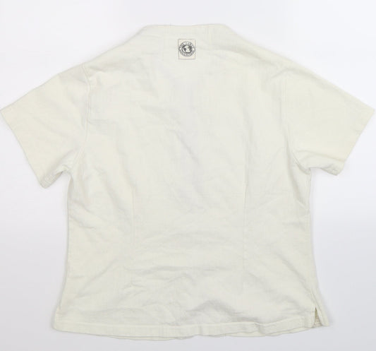 Womens UK Size L Preworn White Jacket