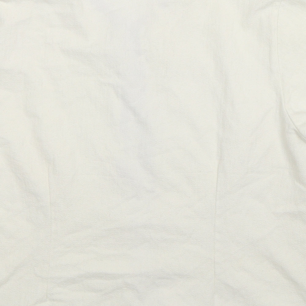 Womens UK Size L Preworn White Jacket