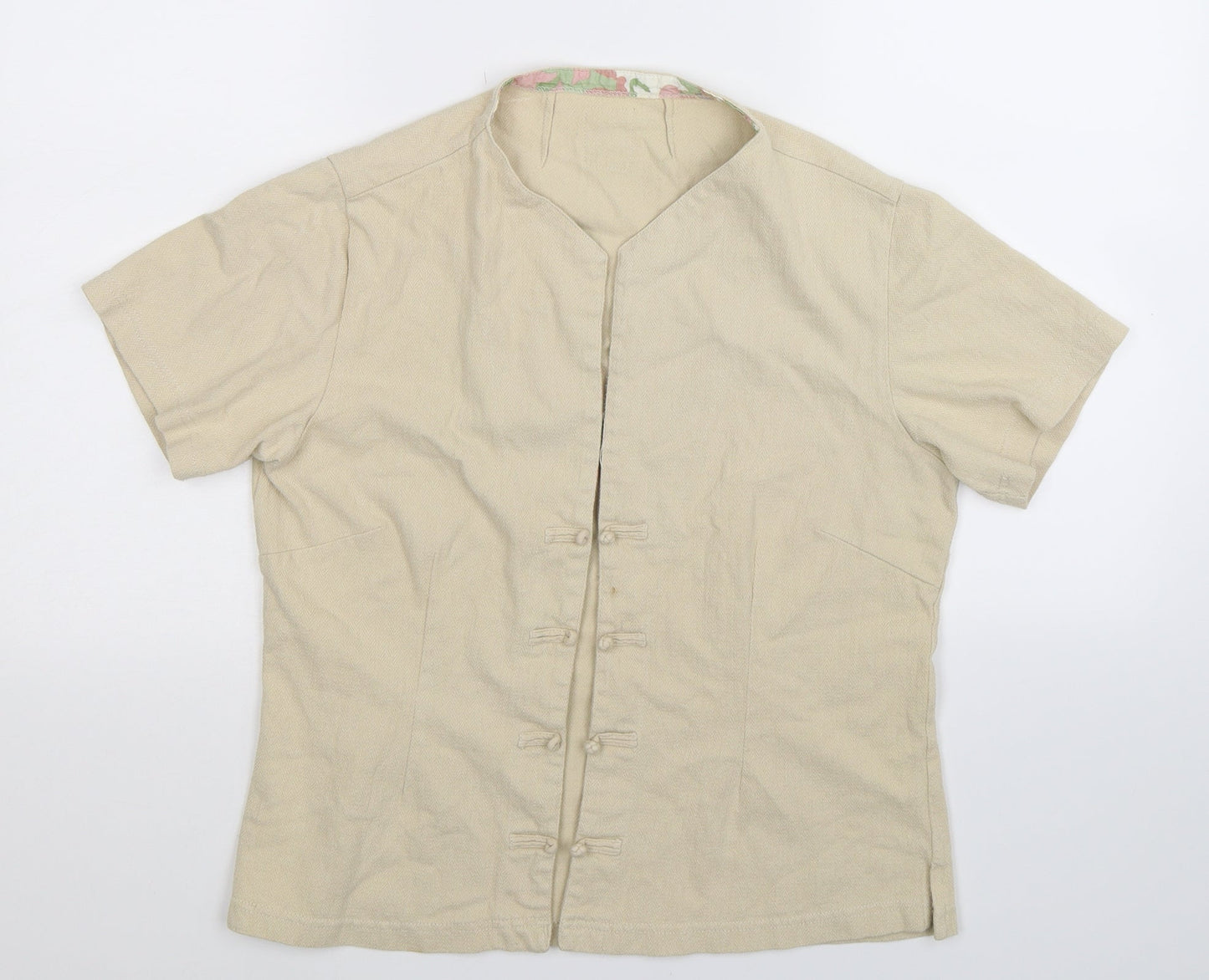Womens UK Size L Preworn Beige Jacket