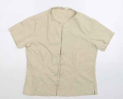 Womens UK Size L Preworn Beige Jacket