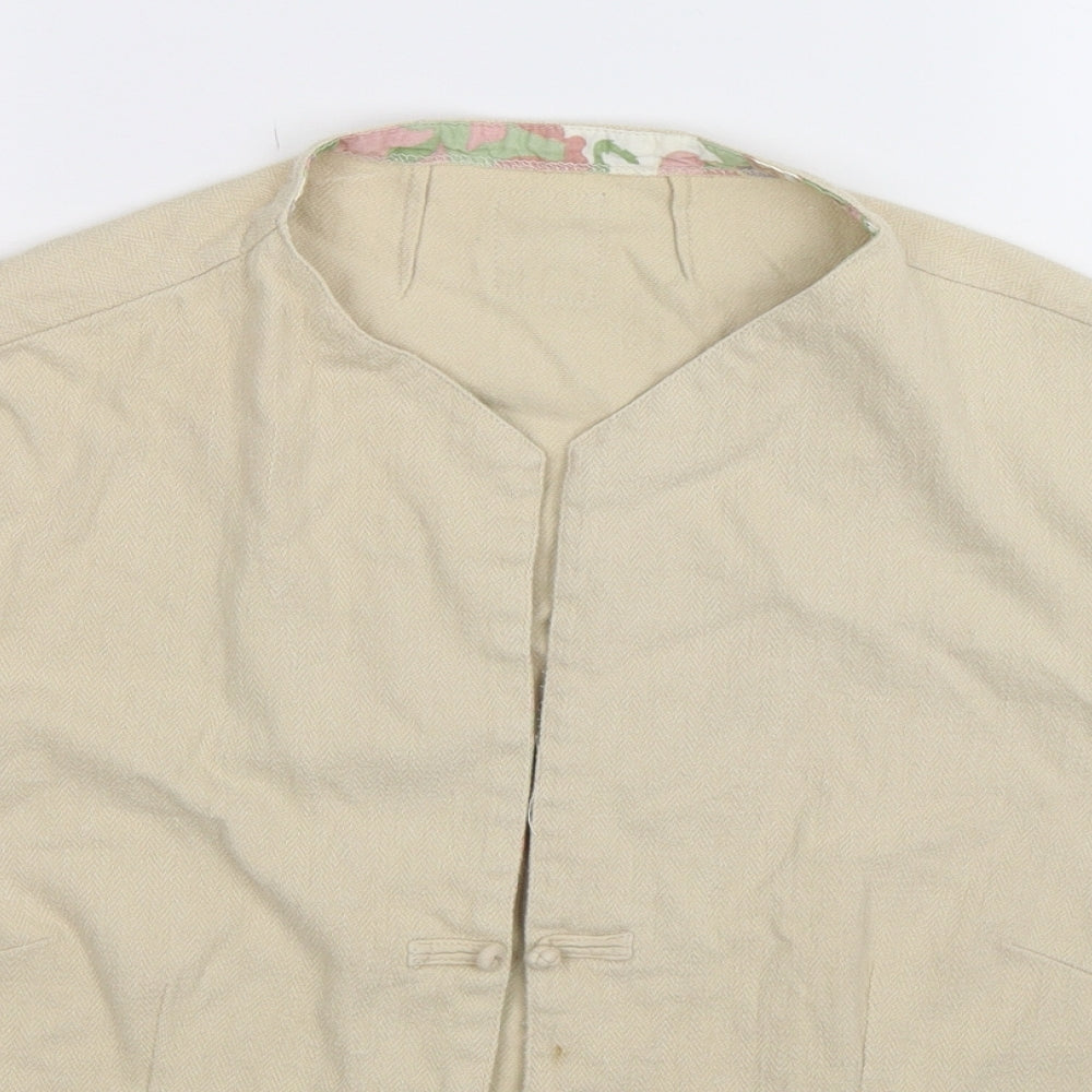 Womens UK Size L Preworn Beige Jacket