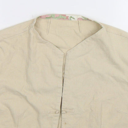Womens UK Size L Preworn Beige Jacket