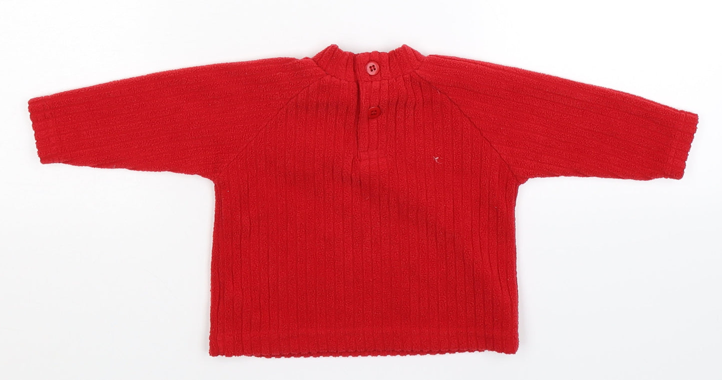 Mad Moose Baby Green  Fleece Pullover Jumper Size 0-3 Months