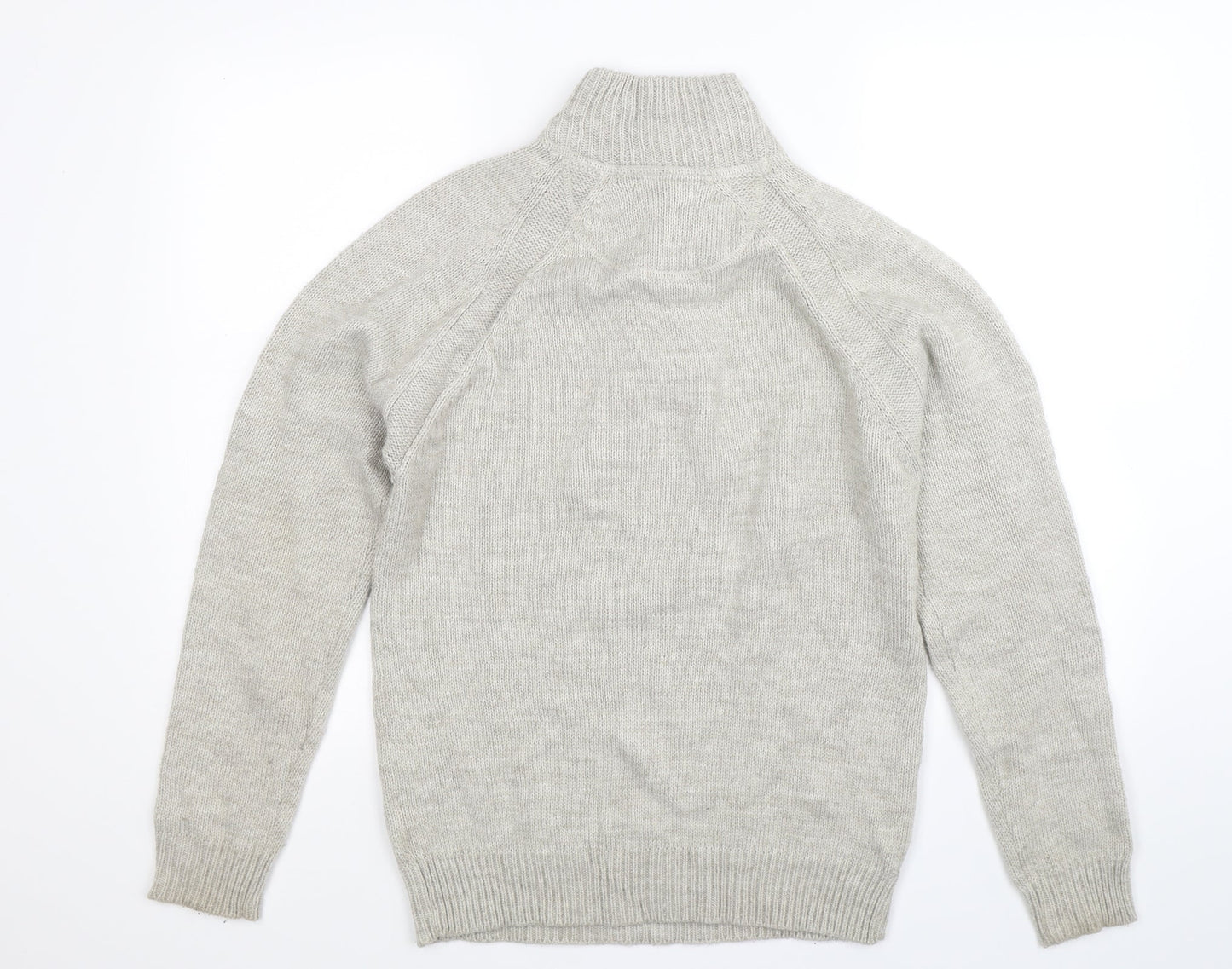 Industrialize Mens Grey  Knit Pullover Jumper Size S