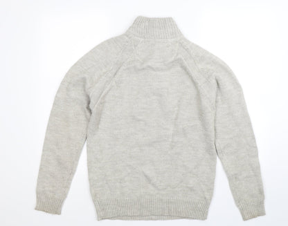 Industrialize Mens Grey  Knit Pullover Jumper Size S