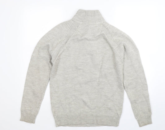 Industrialize Mens Grey  Knit Pullover Jumper Size S