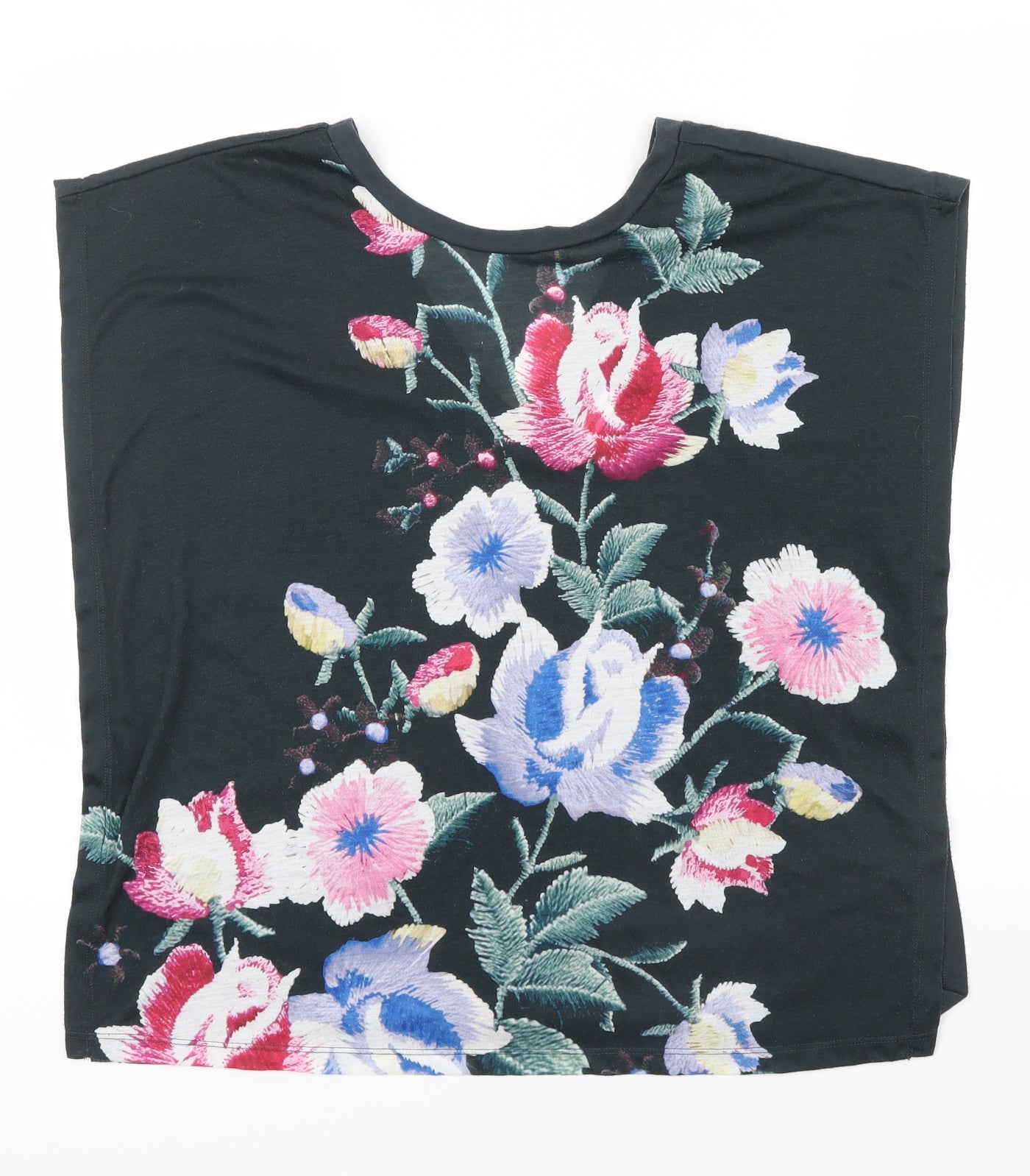 Nutmeg Womens Multicoloured Floral  Basic T-Shirt Size 8