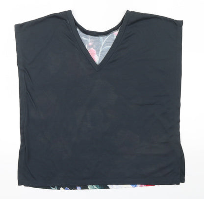 Nutmeg Womens Multicoloured Floral  Basic T-Shirt Size 8