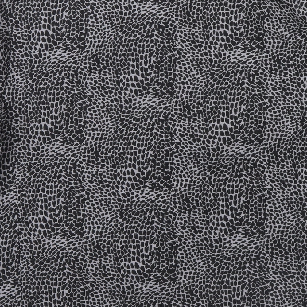 George Womens Black Animal Print  Jacket  Size 14