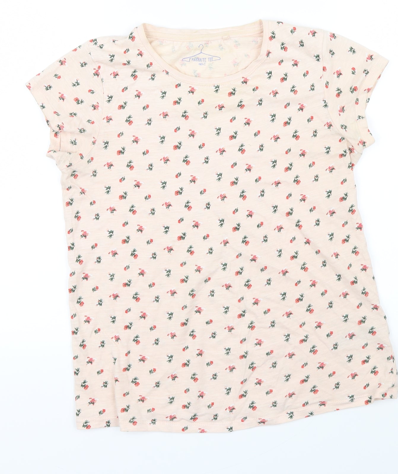 NEXT Girls Pink Floral  Basic Polo Size 10-11 Years