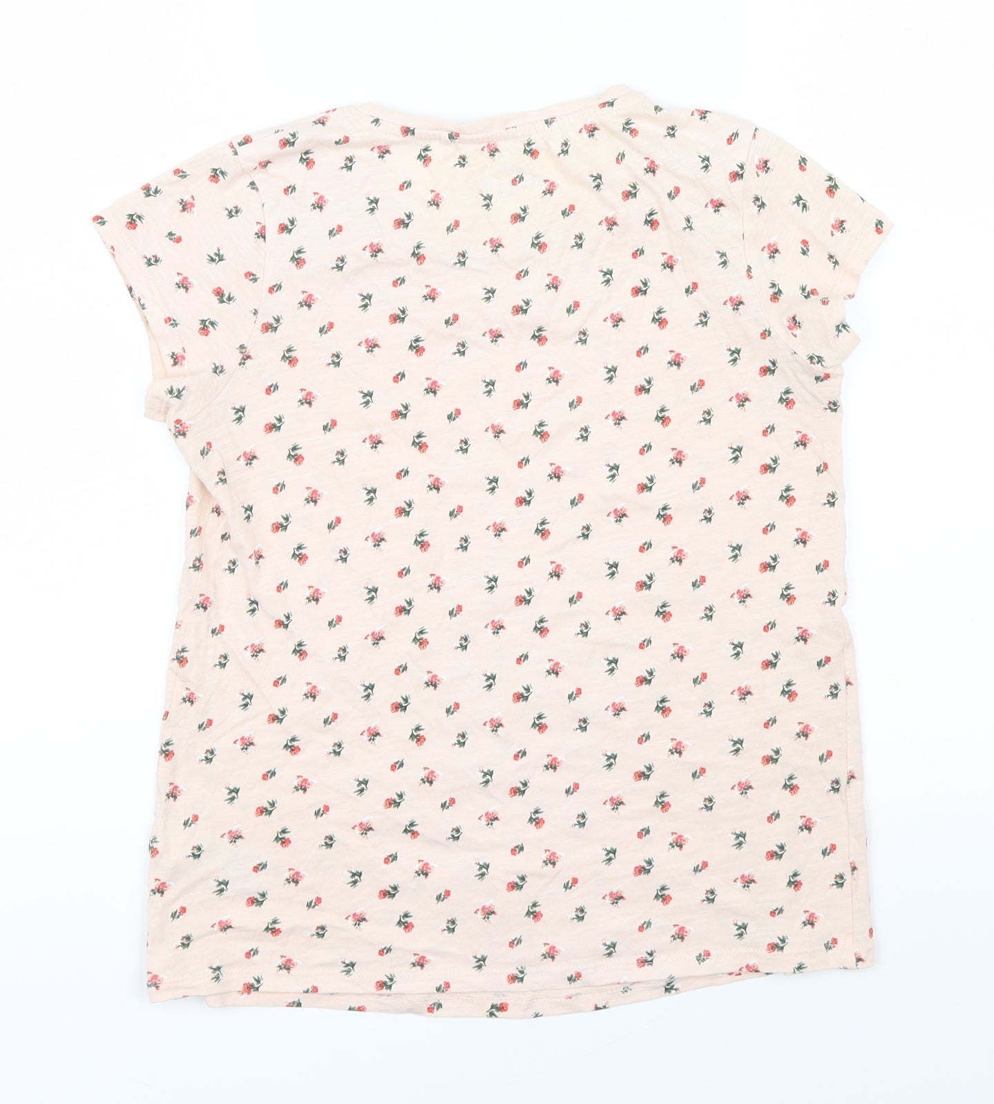 NEXT Girls Pink Floral  Basic Polo Size 10-11 Years