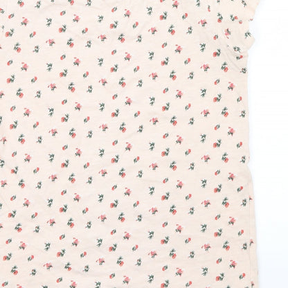 NEXT Girls Pink Floral  Basic Polo Size 10-11 Years