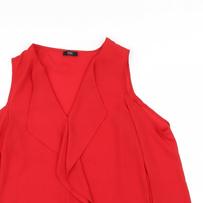 F&F Womens Purple   Basic Blouse Size 6