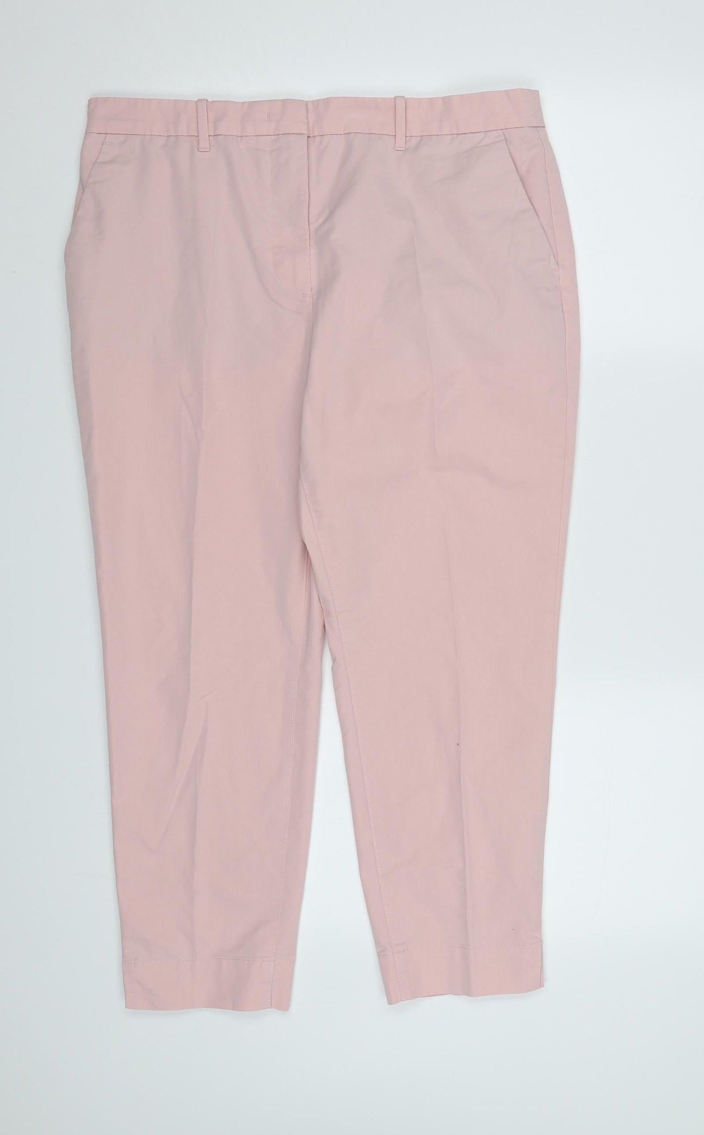 Womens UK Size 14 Marks and Spencer Regular Fit  Pink Trousers