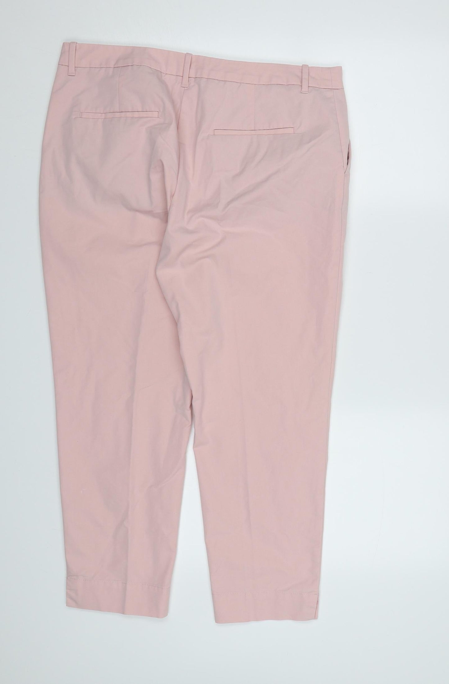 Womens UK Size 14 Marks and Spencer Regular Fit  Pink Trousers