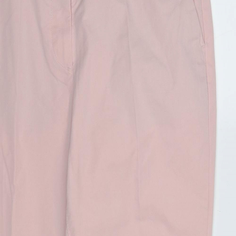Womens UK Size 14 Marks and Spencer Regular Fit  Pink Trousers