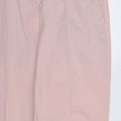 Womens UK Size 14 Marks and Spencer Regular Fit  Pink Trousers