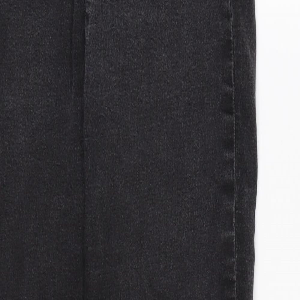 Denim CO. Womens Black  Denim Skinny Jeans Size 8 L25 in