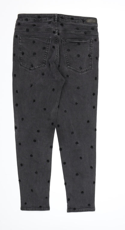 Womens UK Size  Maison Scotch Regular Fit Skinny Black Jeans