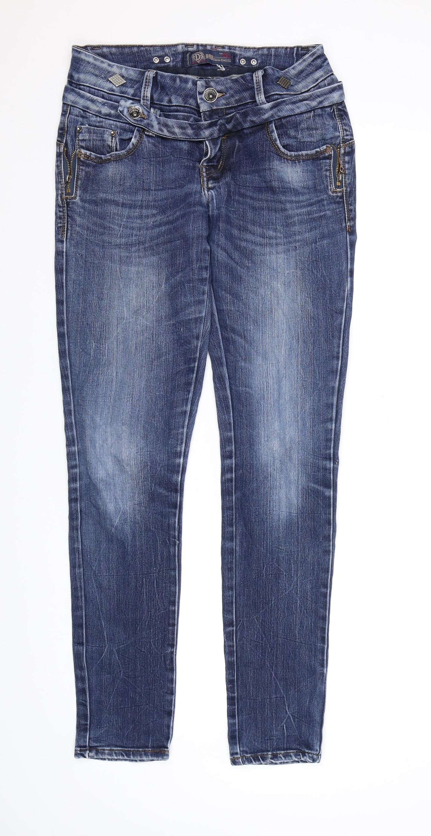 Womens UK Size  Preworn Regular Fit Skinny Blue Jeans