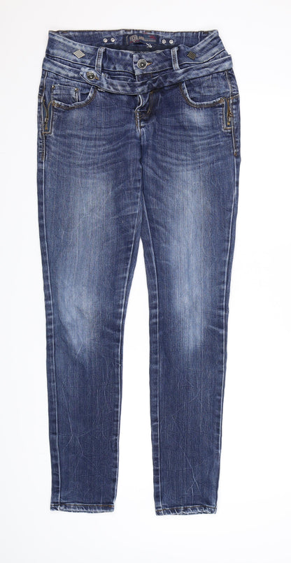Womens UK Size  Preworn Regular Fit Skinny Blue Jeans