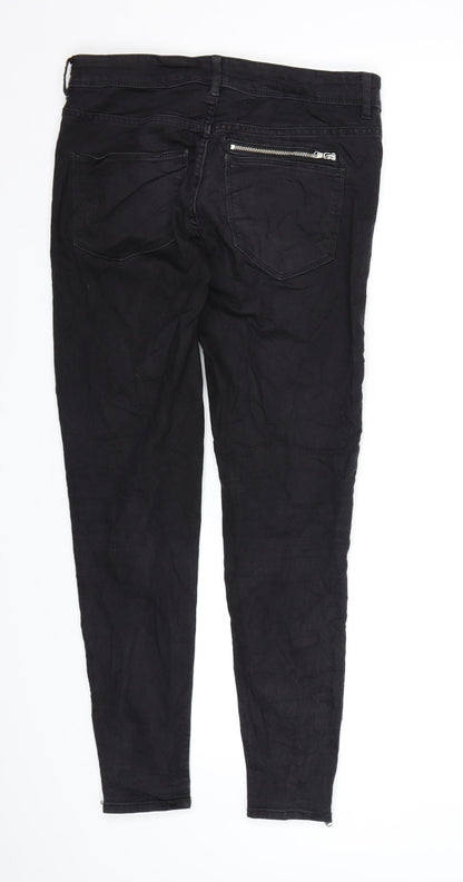 Divided by H&M Womens Black  Denim Skinny Jeans Size 10 L28 in