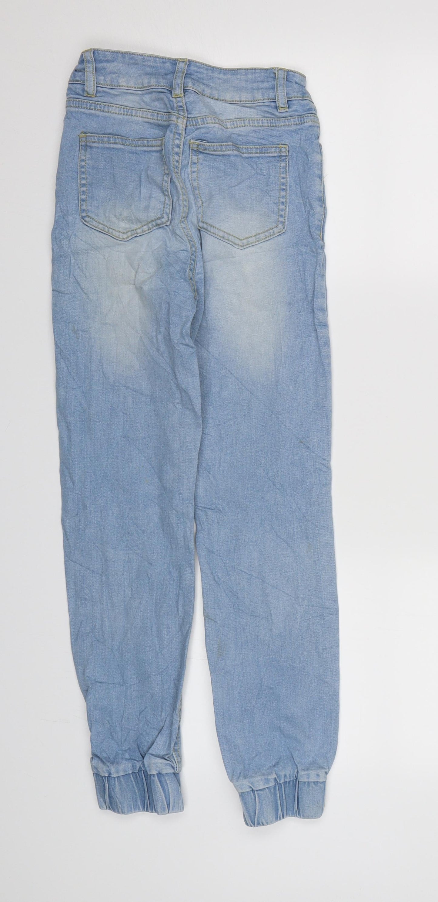 Womens UK Size 3XS WOW Regular Fit Tapered Blue Jeans