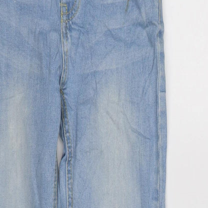 Womens UK Size 3XS WOW Regular Fit Tapered Blue Jeans