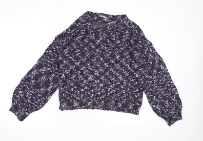 TU Womens Blue  Knit Pullover Jumper Size 14