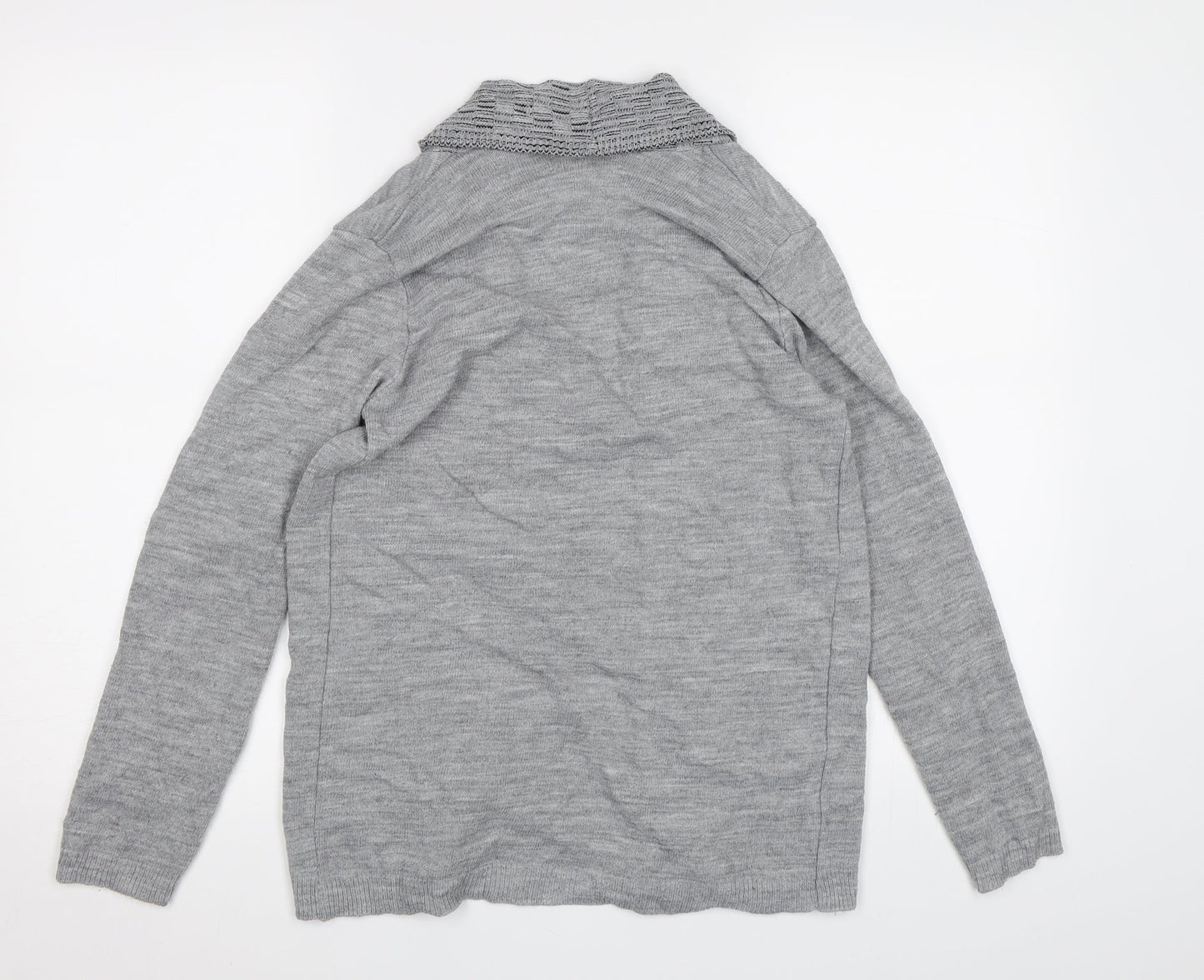 Preworn Womens Grey  Knit Cardigan Jumper Size S