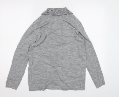 Preworn Womens Grey  Knit Cardigan Jumper Size S