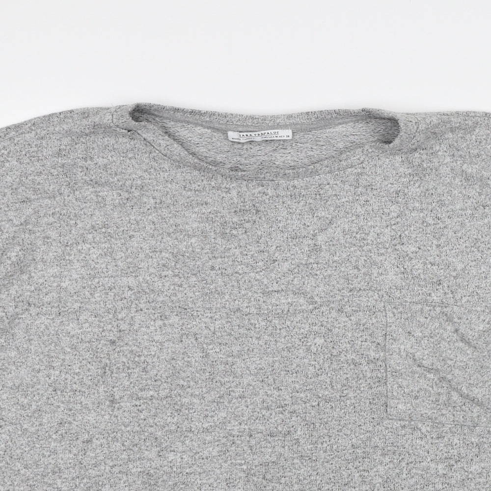 Zara Womens Grey  Knit  Jumper Size M