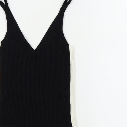 Stradivarius Girls Black   Basic Tank Size M