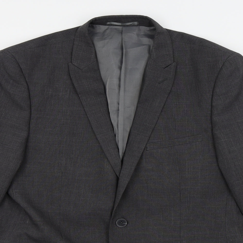 F&F Mens Grey   Jacket Suit Jacket Size 42