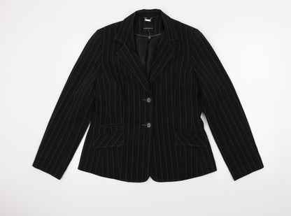 E-vie Womens Black   Jacket Suit Jacket Size 14