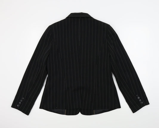 E-vie Womens Black   Jacket Suit Jacket Size 14