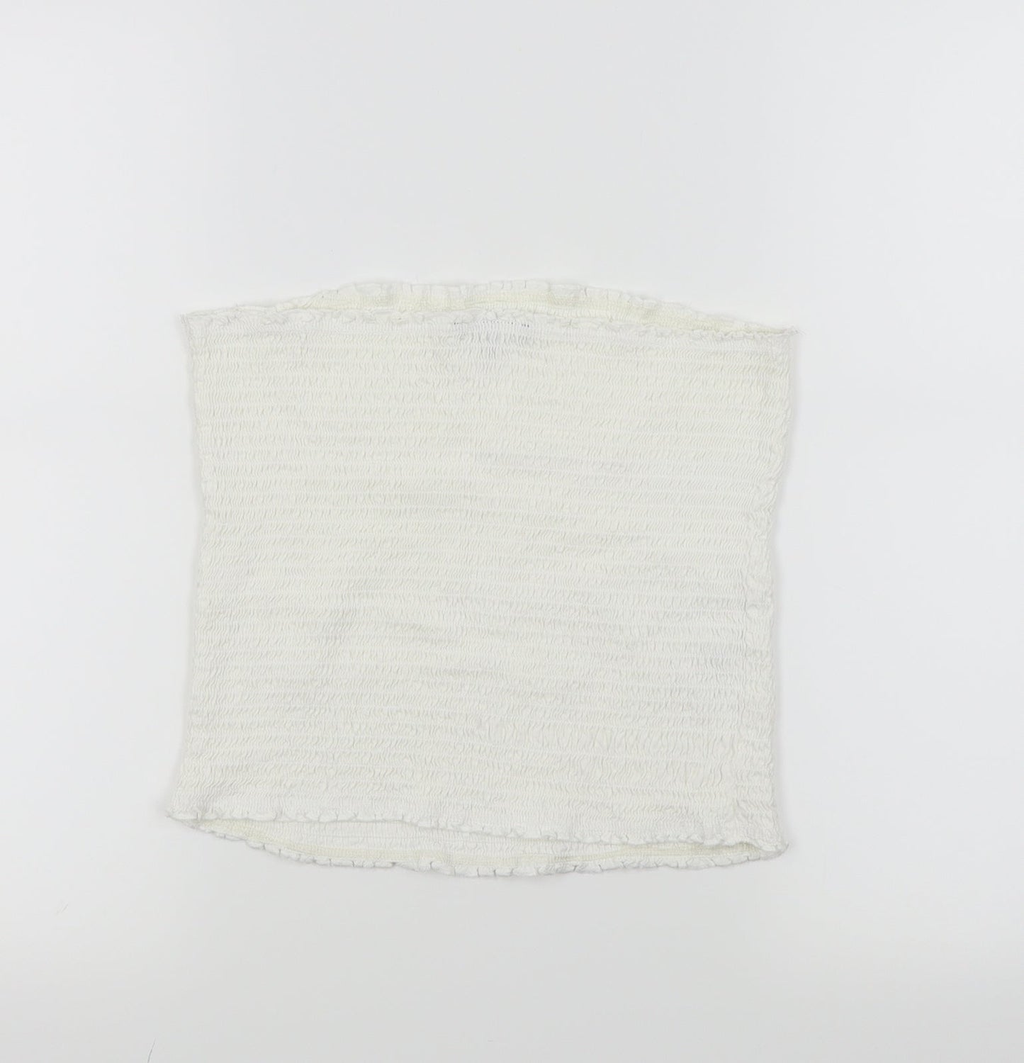 Womens UK Size 14 Papaya White Cropped Tank