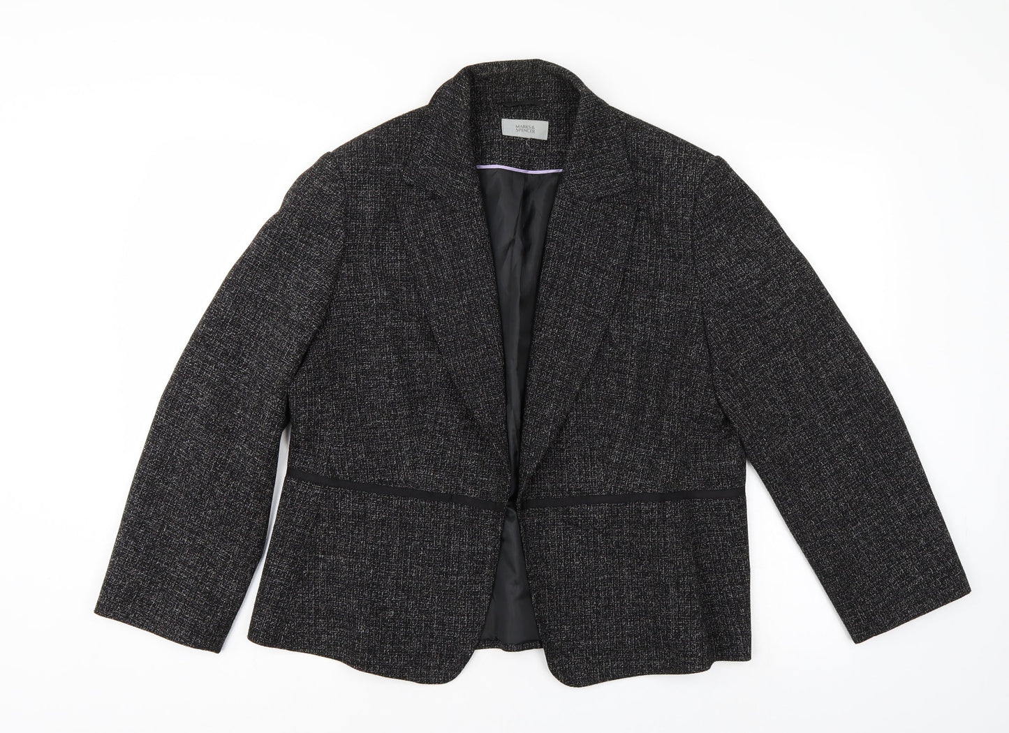 M&S Womens Black   Jacket Suit Jacket