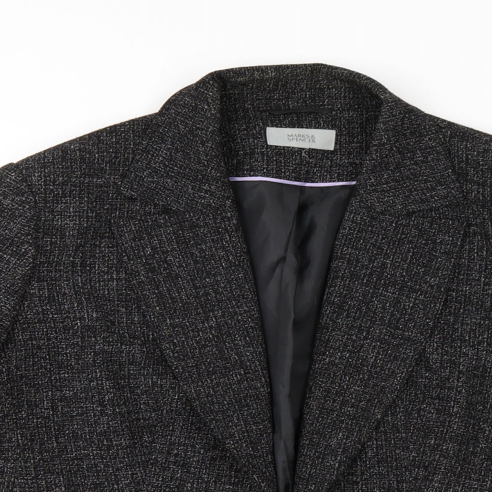 M&S Womens Black   Jacket Suit Jacket
