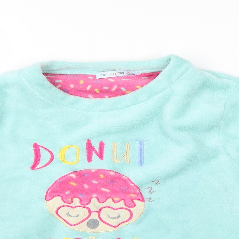 Just Like You Girls Green   Top Pyjama Top Size 12-13 Years