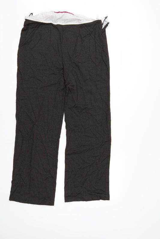 M&S Womens Brown   Trousers  Size 14 L28 in