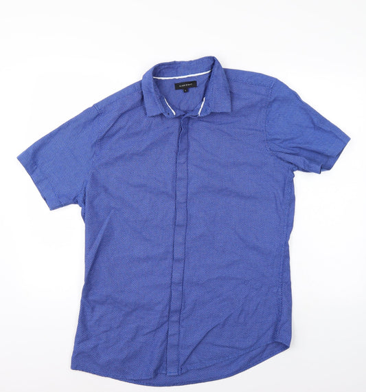 Silver Eight Mens Blue    Button-Up Size L