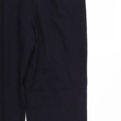 Womens UK Size 12 Marks and Spencer Regular Fit  Blue Trousers