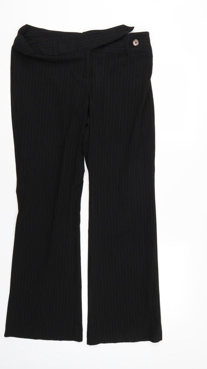 Womens UK Size 14 Marks and Spencer Regular Fit  Black Trousers